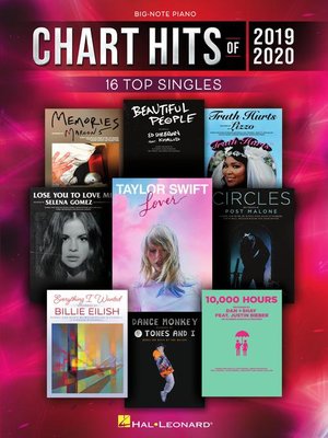 cover image of Chart Hits of 2019-2020 for Big-Note Piano Songbook